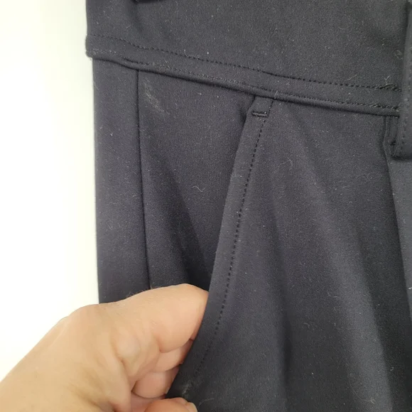 Halara Leg Flowy Solid Palazzo Quick Dry Casual Pants Size Medium Petite Black - Picture 5 of 8